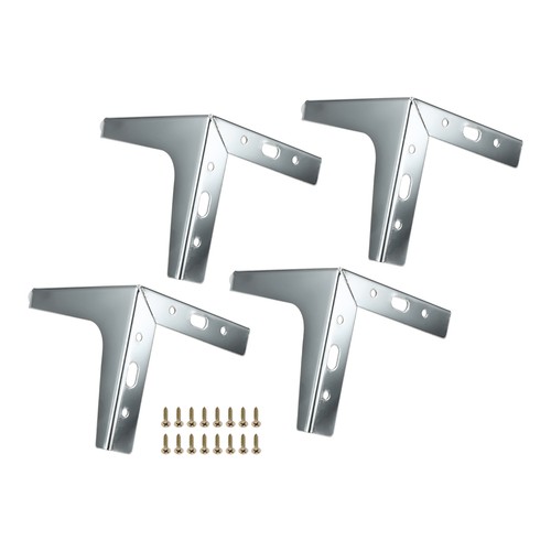 15cm silver furniture feet - 15cm,